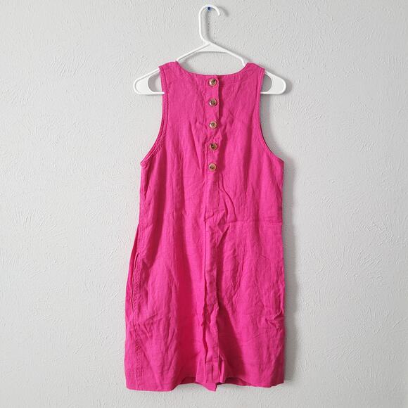 J. Crew Women's Button Back Shift Dress Flamingo Pink size small ballet core - Picture 2 of 7